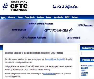 Fdration Ministrielle CFTC Finances