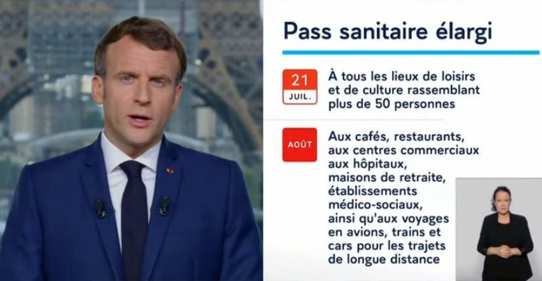 Le chef de l'tat ne l'a pas cach : en tendant le port du pass sanitaire  de nombreuses activits de loisirs, pour le train et l'avion, l'excutif souhaite inciter tous les Franais  se faire vacciner ds que possible.